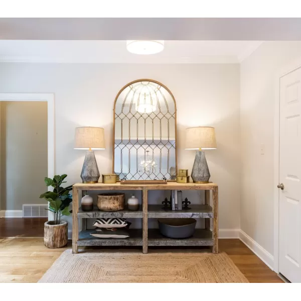 imageCreative CoOp Arched Mirror with Iron Cage Design