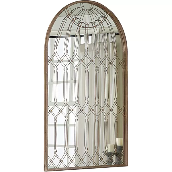 imageCreative CoOp Arched Mirror with Iron Cage Design