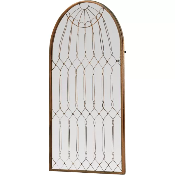imageCreative CoOp Arched Mirror with Iron Cage Design