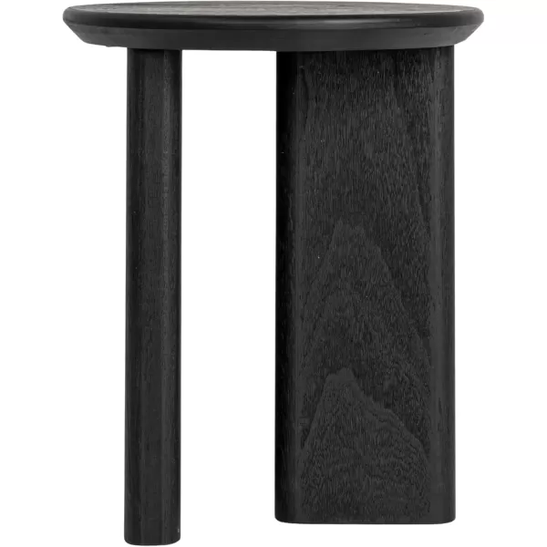 imageCreative CoOp Asymmetrical Firwood Round End Table Black
