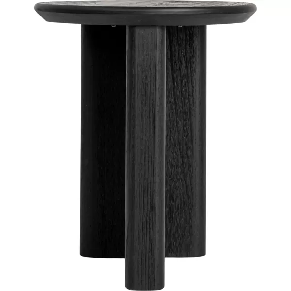 imageCreative CoOp Asymmetrical Firwood Round End Table Black