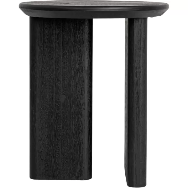 imageCreative CoOp Asymmetrical Firwood Round End Table Black