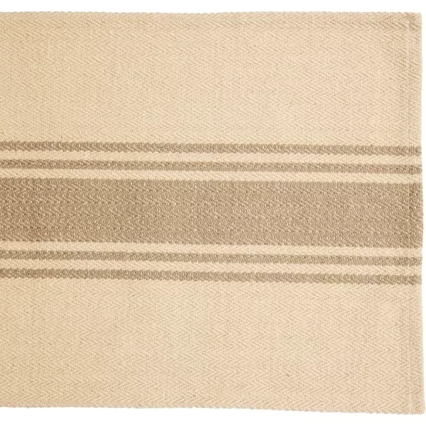 imageCreative CoOp Canvas Table Runner with Khaki Stripes