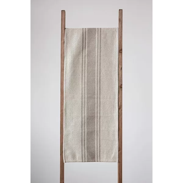 imageCreative CoOp Canvas Table Runner with Khaki Stripes