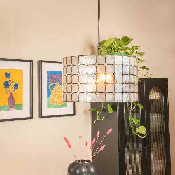 imageCreative CoOp Capiz Shell Pendant Lamp Black
