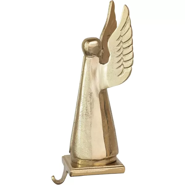 imageCreative CoOp Cast Aluminum Angel Stocking Holder Gold Finish