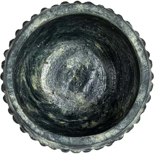 imageCreative CoOp Distressed Terra Cotta Hobnail Planter WhiteDistressed Black
