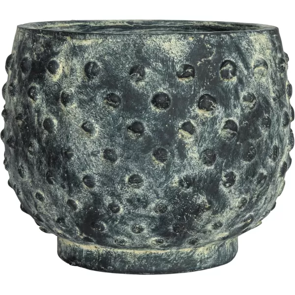 imageCreative CoOp Distressed Terra Cotta Hobnail Planter WhiteDistressed Black