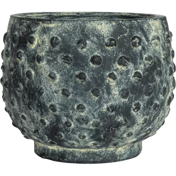 imageCreative CoOp Distressed Terra Cotta Hobnail Planter WhiteDistressed Black
