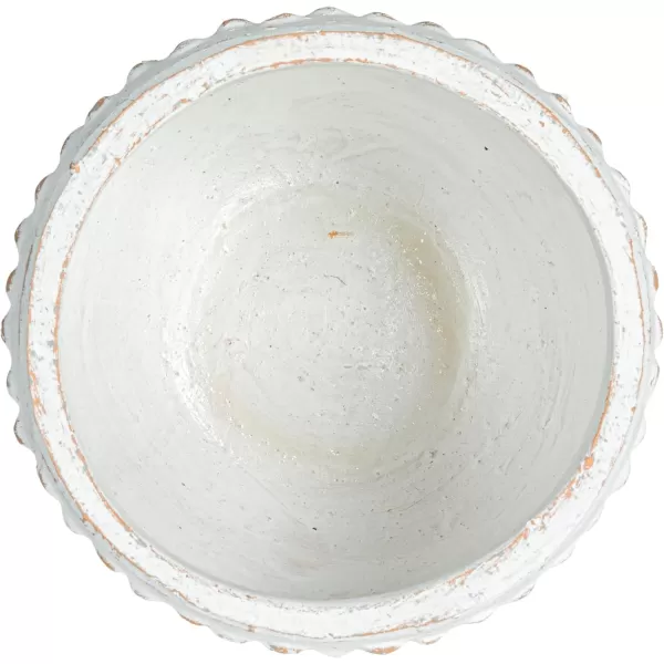 imageCreative CoOp Distressed Terra Cotta Hobnail Planter WhiteWhite