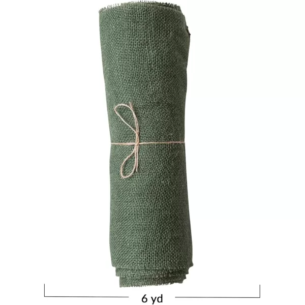 imageCreative CoOp Green 6 Yard Woven Torn Jute Fabric Roll