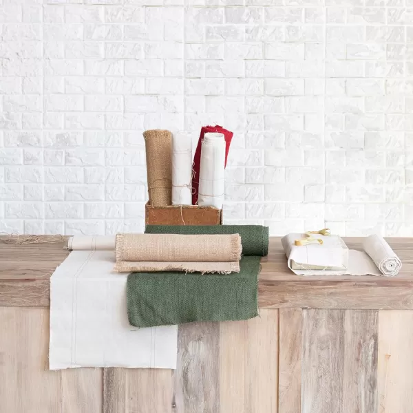 imageCreative CoOp Green 6 Yard Woven Torn Jute Fabric Roll
