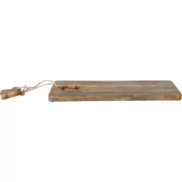 imageCreative CoOp Mango Wood Cheese and Cutting Board with Santa Hat CutOut Natural
