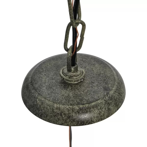 imageCreative CoOp Metal Chandelier with Wood Beads ampamp 6 LightsWhite