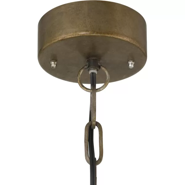 imageCreative CoOp Metal Rattan and Wood Bead Chandelier BlackBlack