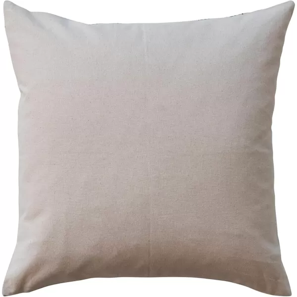 imageCreative CoOp Natural Green and Brown Square Linen and Cotton Printed Pillow with Pine Bough Pattern