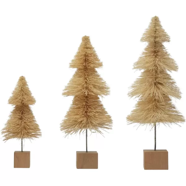 imageCreative CoOp Sisal Bottle Brush Tree with Wood Base Cream