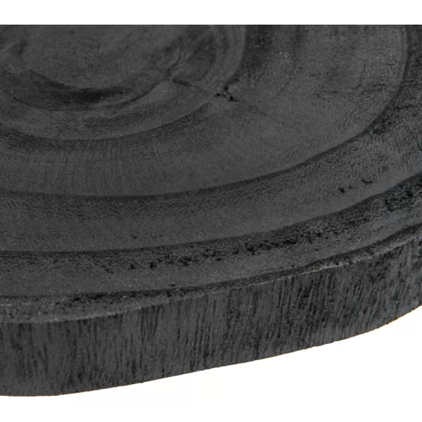 imageCreative CoOp Small Paulownia Wood Pedestal with Metal LegsBlack