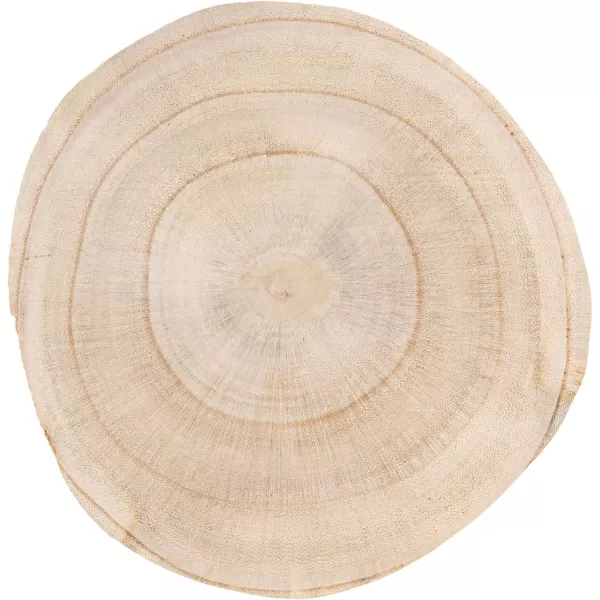 imageCreative CoOp Small Paulownia Wood Pedestal with Metal LegsNatural Finish