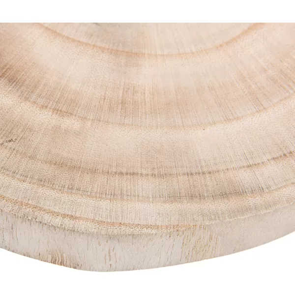imageCreative CoOp Small Paulownia Wood Pedestal with Metal LegsNatural Finish