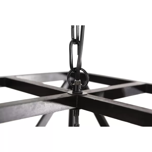 imageCreative CoOp Square Wood and Metal ChandelierBlack