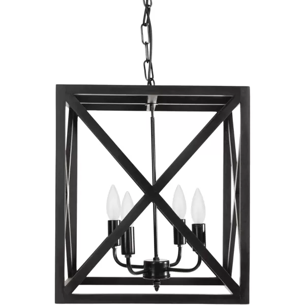 imageCreative CoOp Square Wood and Metal ChandelierBlack