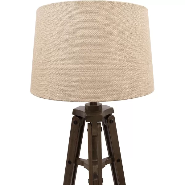 imageCreative CoOp Tripod Style Wood Floor Lamp with Drum ShadeBrown Floor Lamp