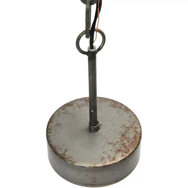 imageCreative CoOp Wood ampamp Metal Framed Chandelier with Wood Bead DrapingCream