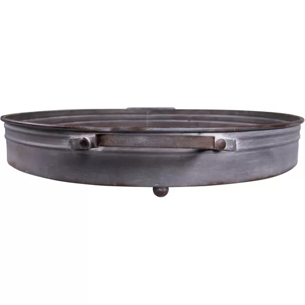 imageRound Decorative Iron Tray with Handles