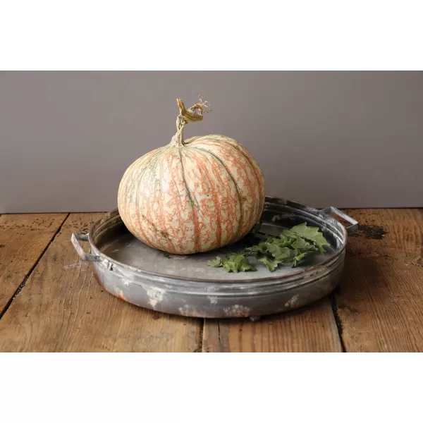 imageRound Decorative Iron Tray with Handles