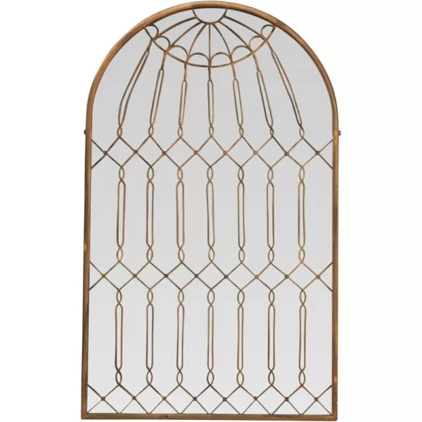 imageCreative CoOp Arched Mirror with Iron Cage Design