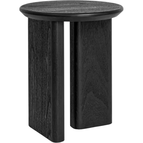 imageCreative CoOp Asymmetrical Firwood Round End Table Black