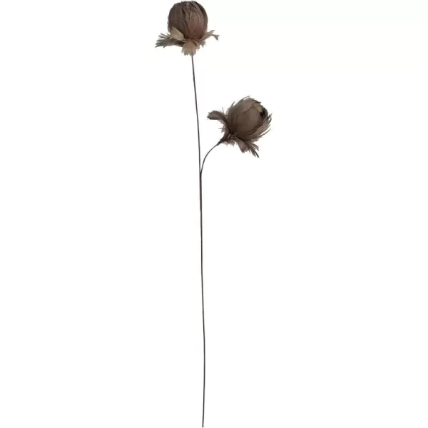 imageCreative CoOp Organic Feather Flower Stem Decor Taupe