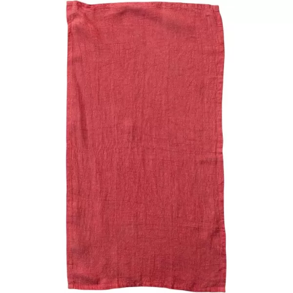 imageCreative CoOp Oversized Stonewashed Linen Tea Towel Red
