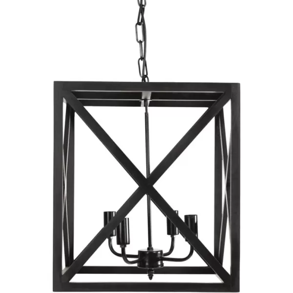 imageCreative CoOp Square Wood and Metal ChandelierBlack