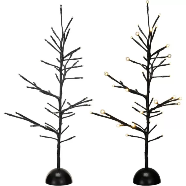 imageCreative CoOp Tall Metal Tree with 48 LED Lights Black