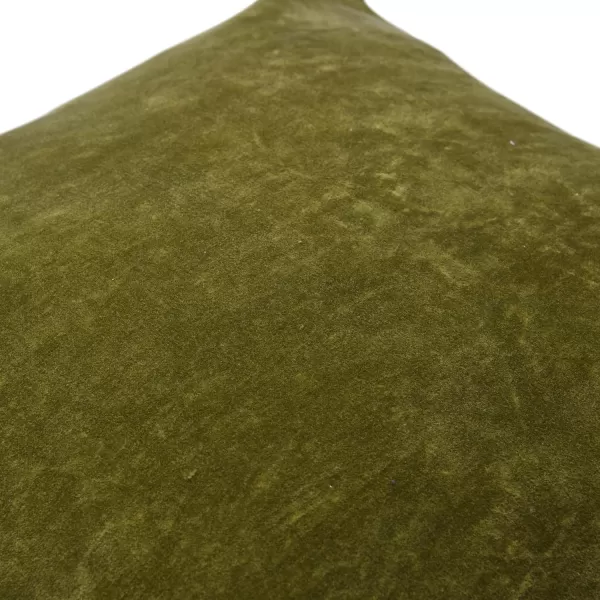 imageCreative CoOp 20quot Square Velvet Knife Edge Pillow Decorative Pillow Cover 20quot x 20quot YellowGreen