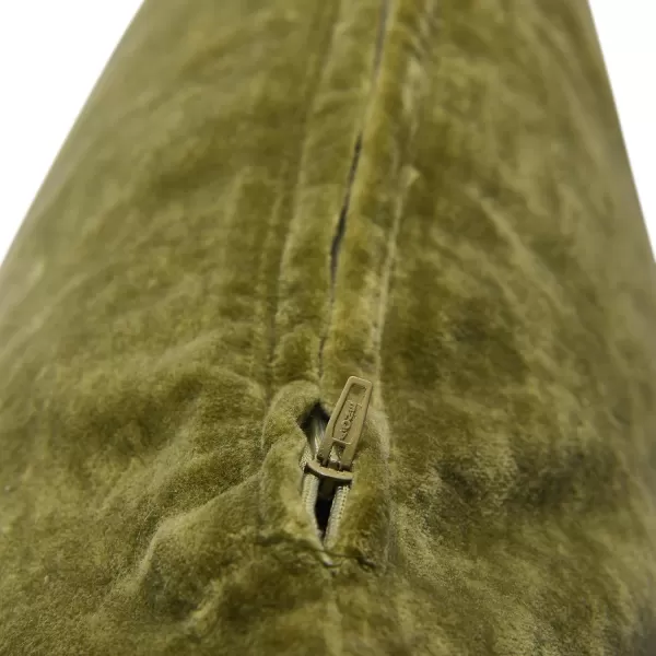 imageCreative CoOp 20quot Square Velvet Knife Edge Pillow Decorative Pillow Cover 20quot x 20quot YellowGreen