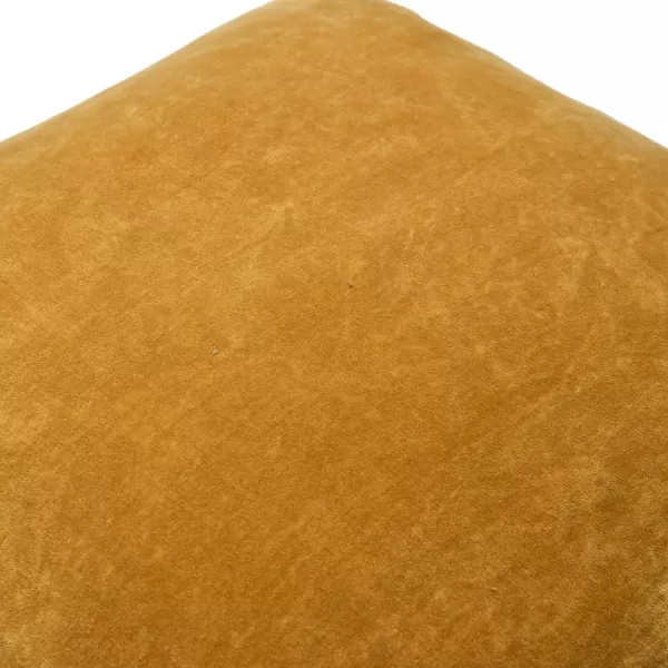 imageCreative CoOp 20quot Square Velvet Knife Edge Pillow Decorative Pillow Cover 20quot x 20quot YellowYellow