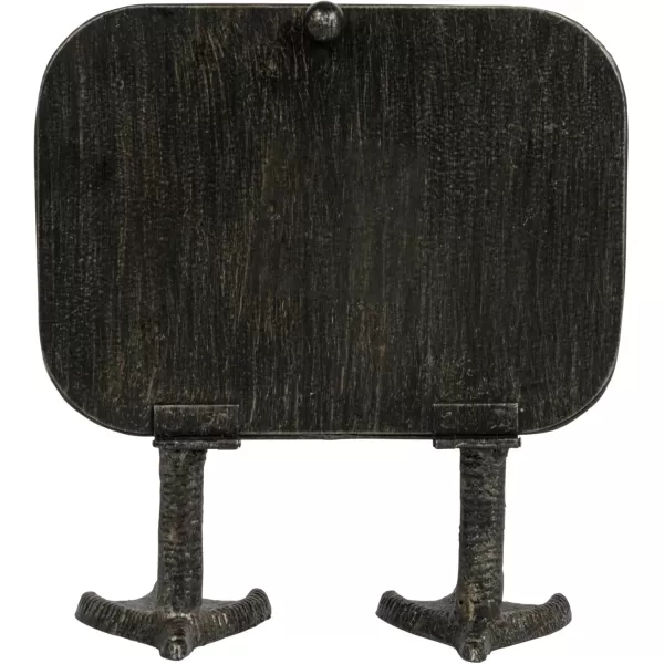 imageCreative CoOp 775 Inches Metal Standing Duck Feet Gunmetal Finish Clock Black