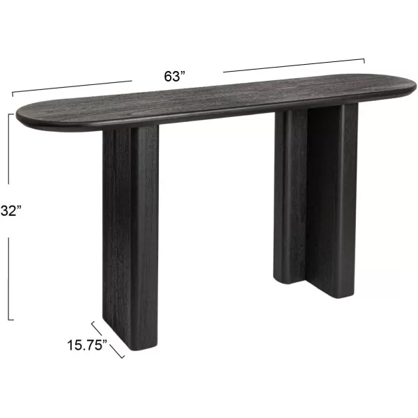 imageCreative CoOp Asymmetrical Firwood and Sycamore Wood Console Table Black