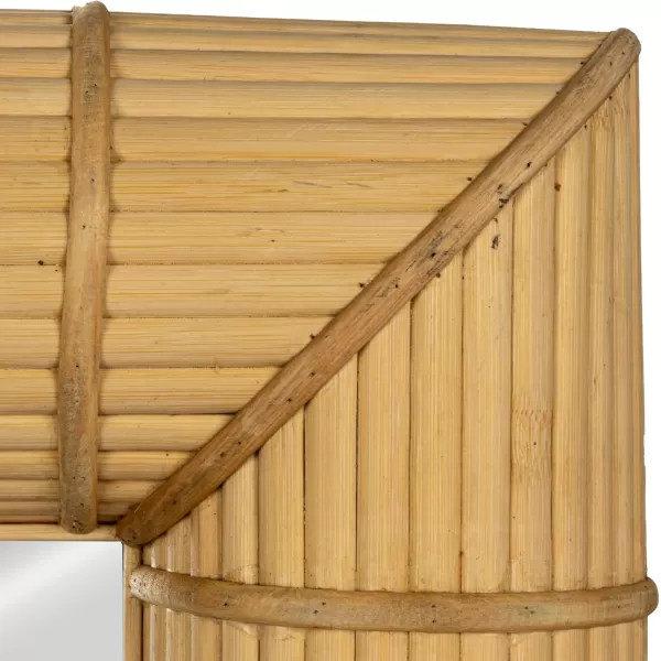 imageCreative CoOp Bamboo Rectangular Wall Mirror NaturalNatural