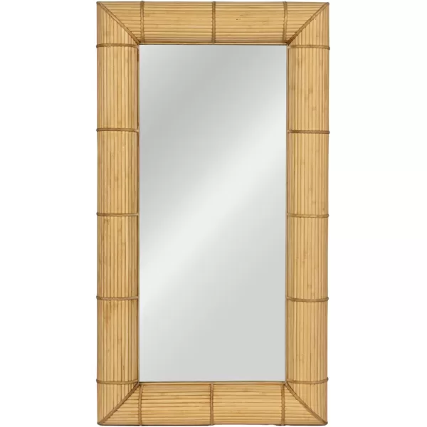 imageCreative CoOp Bamboo Rectangular Wall Mirror NaturalNatural