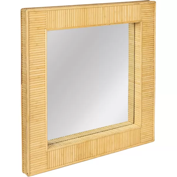 imageCreative CoOp Bamboo Rectangular Wall Mirror NaturalNatural