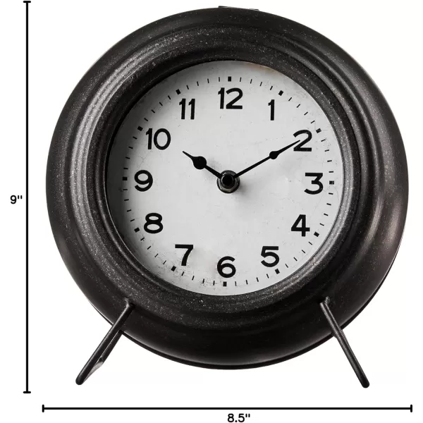 imageCreative CoOp Black Metal Mantel Clock