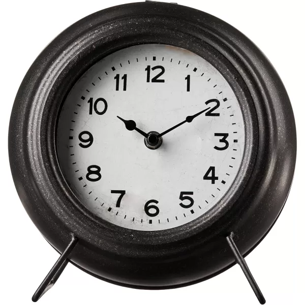 imageCreative CoOp Black Metal Mantel Clock