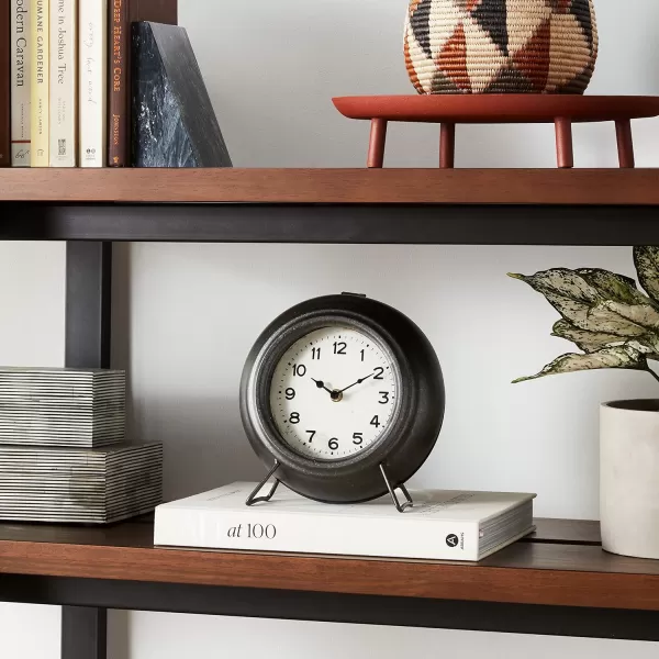 imageCreative CoOp Black Metal Mantel Clock