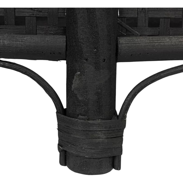 imageCreative CoOp Black Round Bamboo and Rattan Accent Storage TableBlack