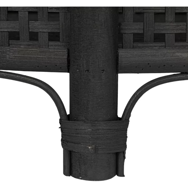 imageCreative CoOp Black Round Bamboo and Rattan Accent Storage TableBlack