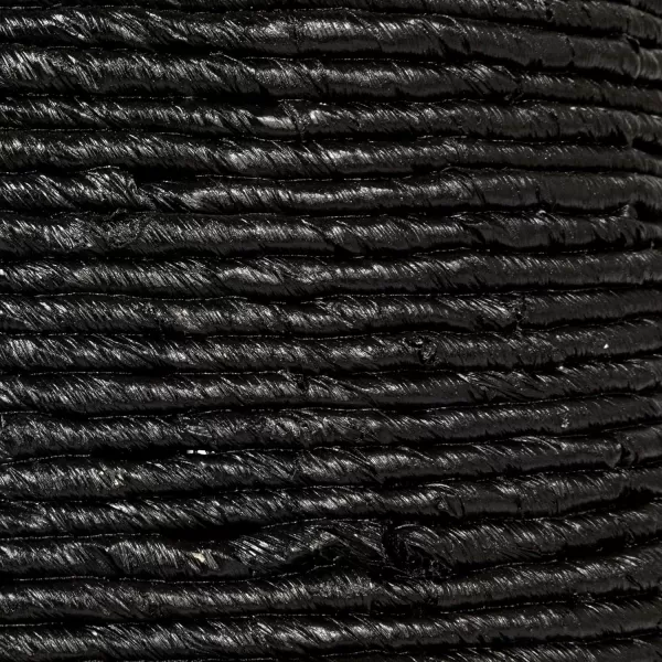imageCreative CoOp Black Round Handwoven Corn Rope Barrel Coffee TableBlack